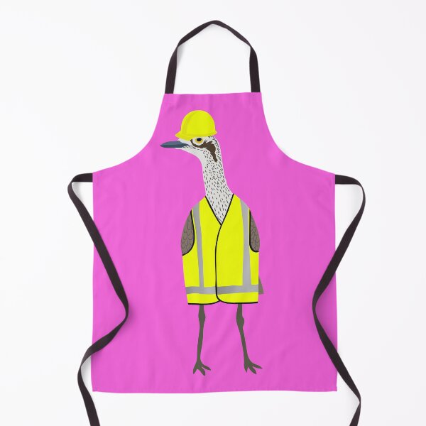 Item preview, Bush Stone-Curlew Tradie on Pink designed and sold by Digitaldingo.
