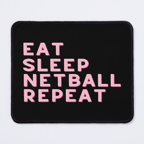 Item preview, Eat Sleep Netball Repeat designed and sold by teesaurus.