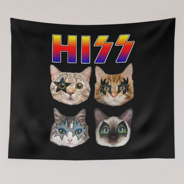 Item preview, H-i-s-s Funny Cats Kittens Rock Rockin Gift  designed and sold by RENARDBOURNETT.