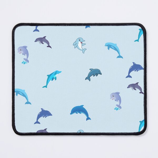 Item preview, Nautical Cute Blue Dolphins designed and sold by silviaol.