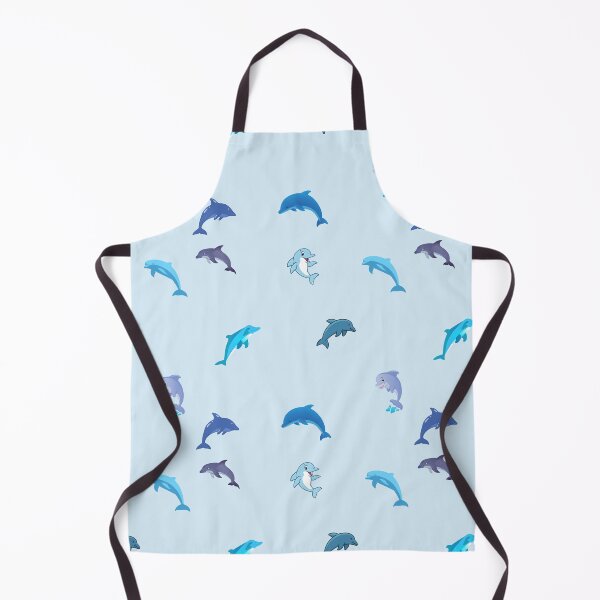 Item preview, Nautical Cute Blue Dolphins designed and sold by silviaol.