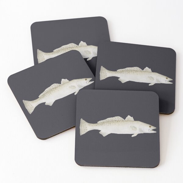 Item preview, Spotted Seatrout watercolor fish art designed and sold by TheWaterBirds.