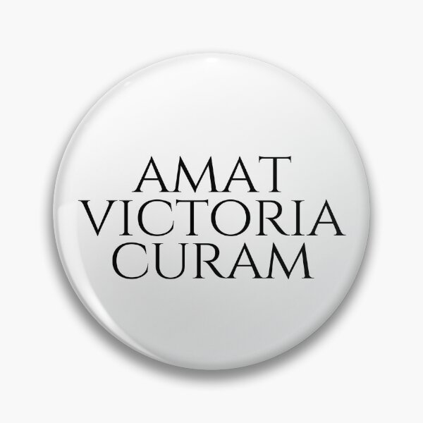 Item preview, Amat Victoria Curam Victory Loves Preparation Plain Black - Latin Phrases designed and sold by ElementJourney.