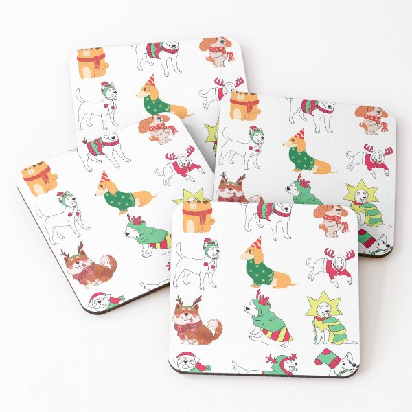 Item preview, Dog Christmas Dressing-White Background designed and sold by adoredigitals.