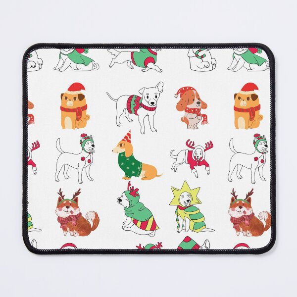 Item preview, Dog Christmas Dressing-White Background designed and sold by adoredigitals.