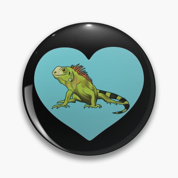 Item preview, Iguana Heart for Iguana Lovers, Blue designed and sold by Mochi-Merch.