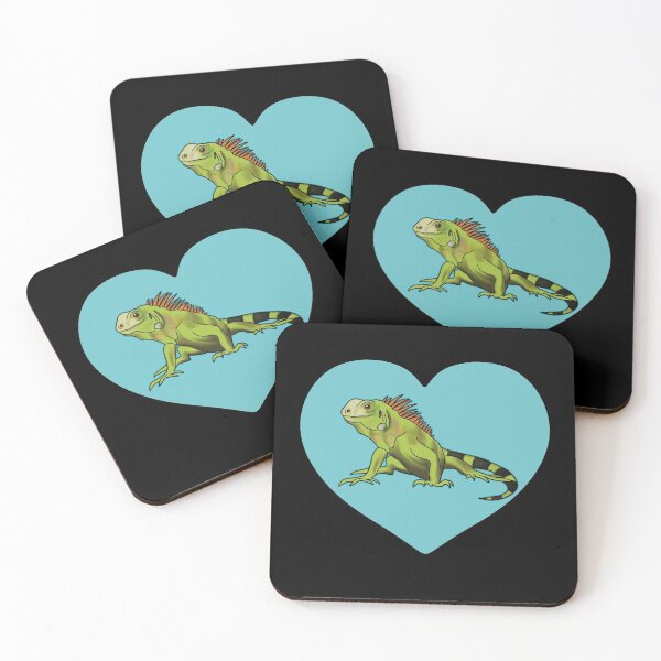 Item preview, Iguana Heart for Iguana Lovers, Blue designed and sold by Mochi-Merch.