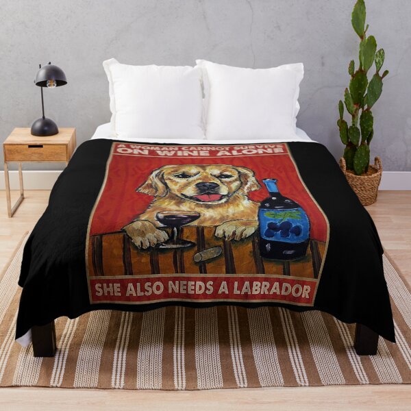 Item preview, A woman cannot survive on wine alone she also needs a labrador designed and sold by SimonsonNuala.