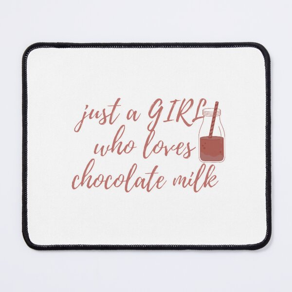 Item preview, just a girl who loves chocolate milk - word design designed and sold by Kinkalow.