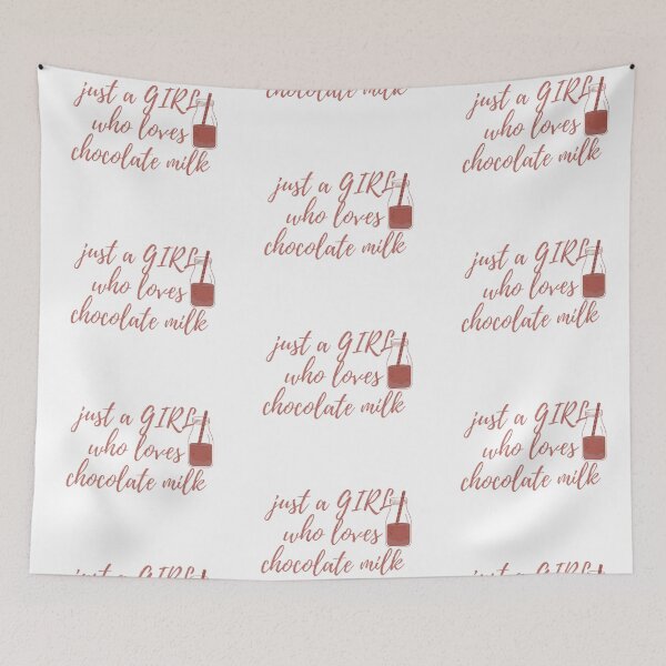 Item preview, just a girl who loves chocolate milk - word design  designed and sold by Kinkalow.