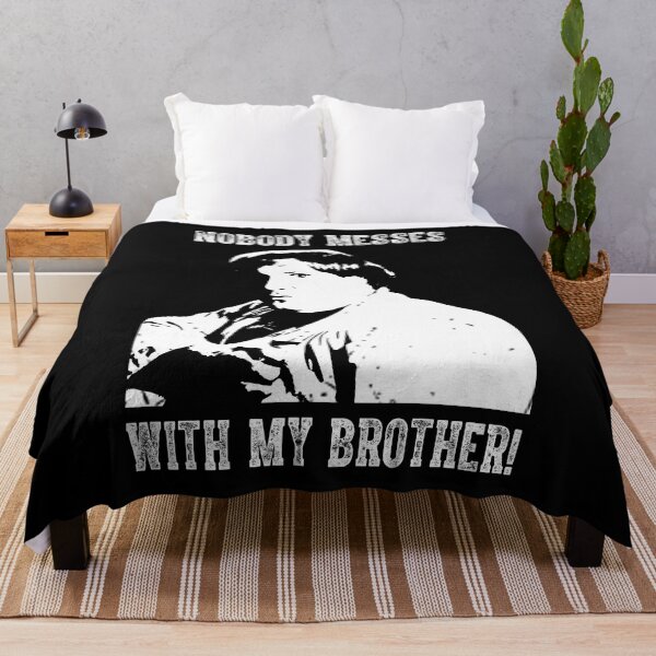 Item preview, Nobody Messes With My Brother! White and Black Design designed and sold by RoseDaniel5.