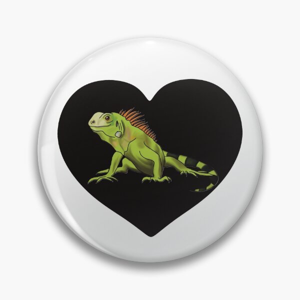 Item preview, Iguana Heart for Iguana Lovers, Black designed and sold by Mochi-Merch.