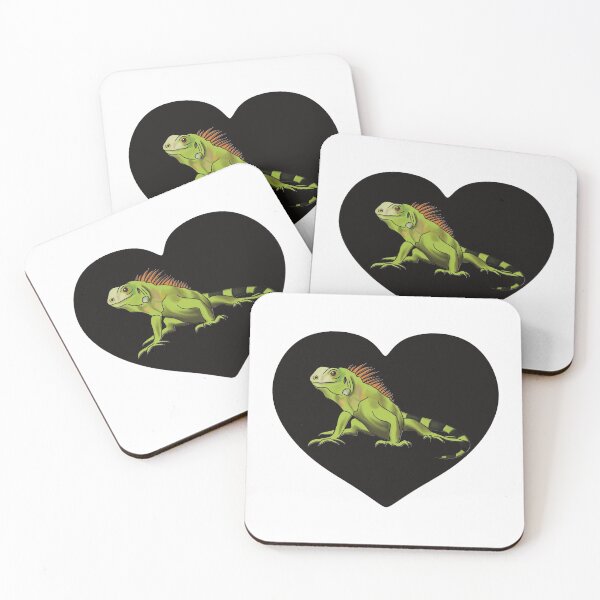 Item preview, Iguana Heart for Iguana Lovers, Black designed and sold by Mochi-Merch.