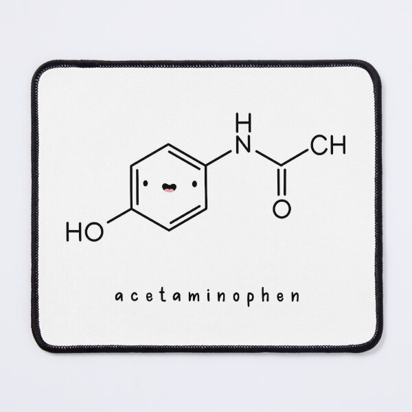 Item preview, Kawaii Acetaminophen Paracetamol Chemical Structure designed and sold by SofiaSava01.