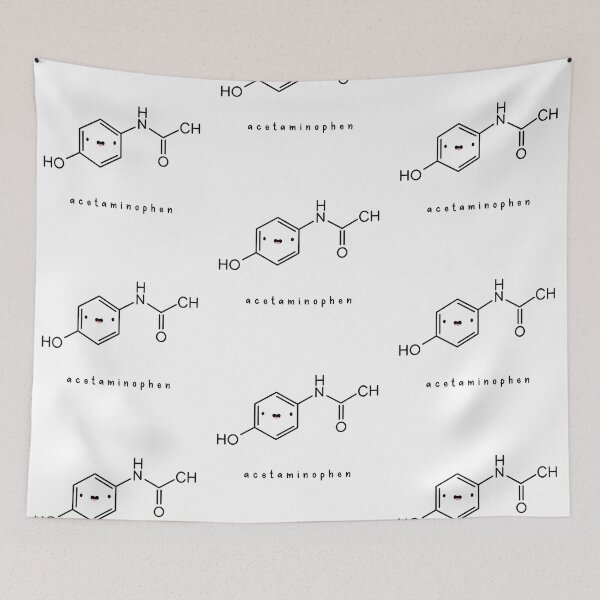 Item preview, Kawaii Acetaminophen Paracetamol Chemical Structure designed and sold by SofiaSava01.