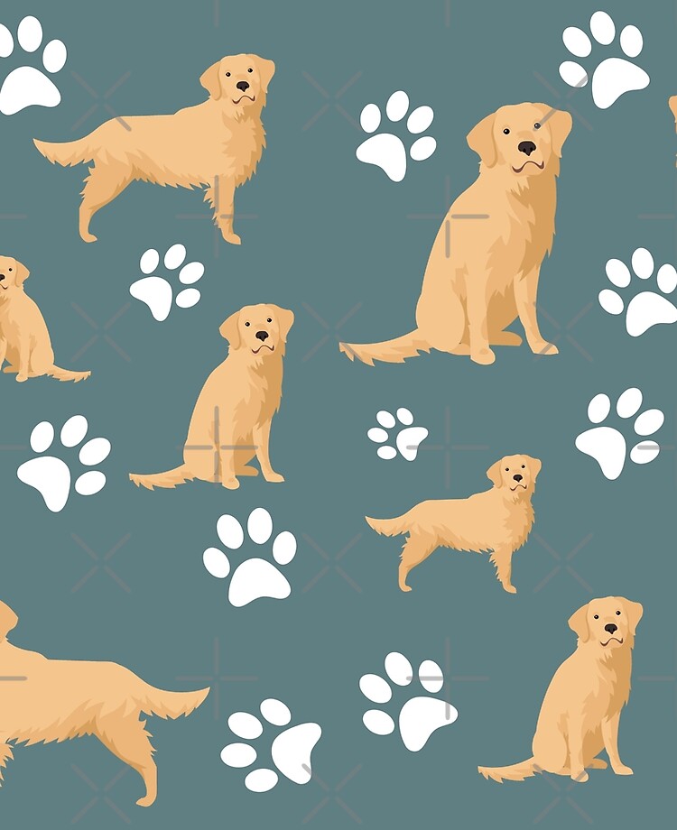 Golden retriever paw store print