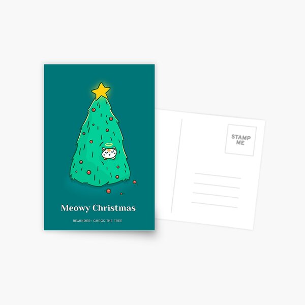 Meowy Christmas  Postcard