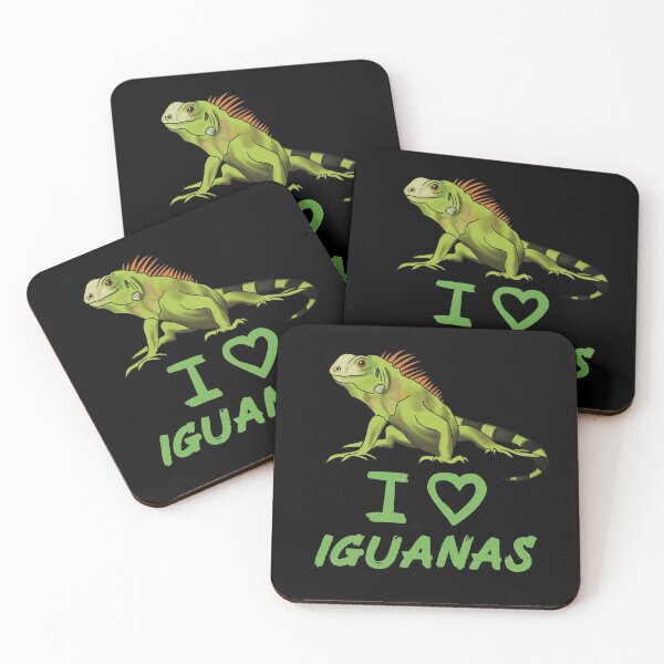 Item preview, I Love Iguanas for Iguana Lovers, Green designed and sold by Mochi-Merch.