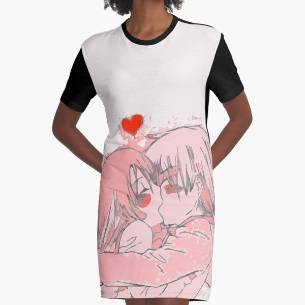 Cute anime love crush Graphic T-Shirt Dress