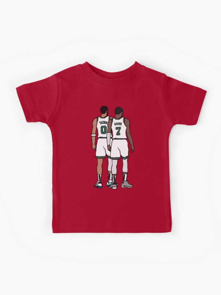 Jayson Tatum and Jaylen Brown Back-To Kids T-Shirt for Sale by