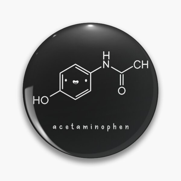 Item preview, Kawaii Acetaminophen Paracetamol Chemical Structure In White designed and sold by SofiaSava01.