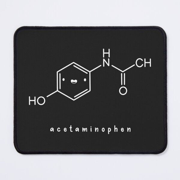 Item preview, Kawaii Acetaminophen Paracetamol Chemical Structure In White designed and sold by SofiaSava01.