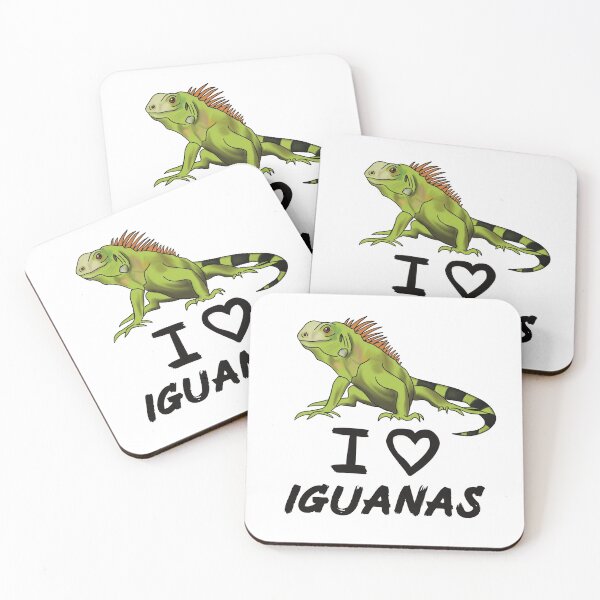 Item preview, I Love Iguanas for Iguana Lovers, Black designed and sold by Mochi-Merch.