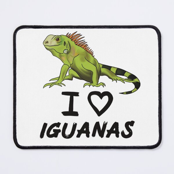 Item preview, I Love Iguanas for Iguana Lovers, Black designed and sold by Mochi-Merch.