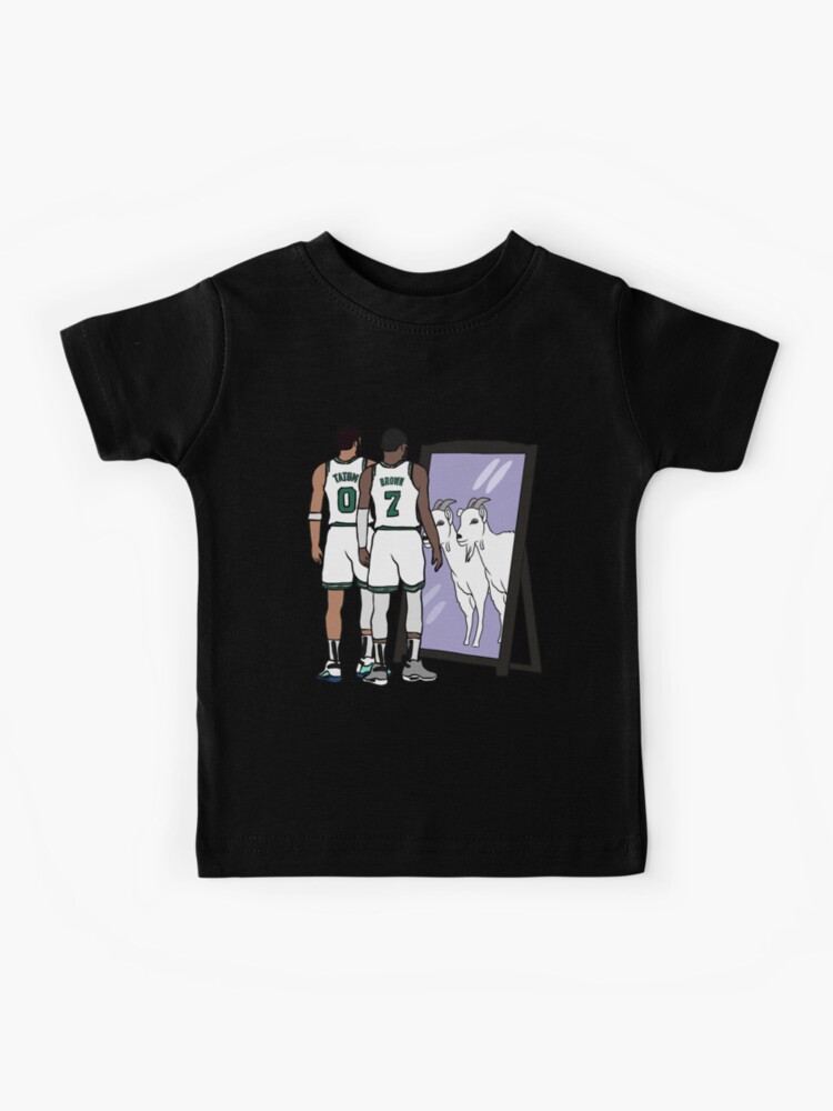 : Kid's T-Shirt Jayson Tatum and Jaylen Brown Mirror Goats Boston  Youth Sizes (as1, Alpha, x_s, Regular, Black): Clothing, Shoes & Jewelry