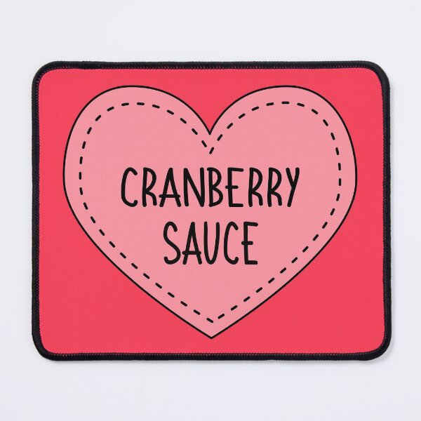 Item preview, Cranberry Sauce Cute Pink Heart Stitches Christmas Food designed and sold by cashewdays.