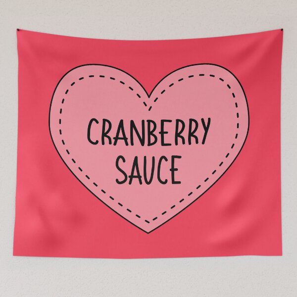 Item preview, Cranberry Sauce Cute Pink Heart Stitches Christmas Food designed and sold by cashewdays.