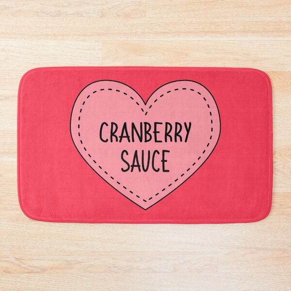 Item preview, Cranberry Sauce Cute Pink Heart Stitches Christmas Food designed and sold by cashewdays.