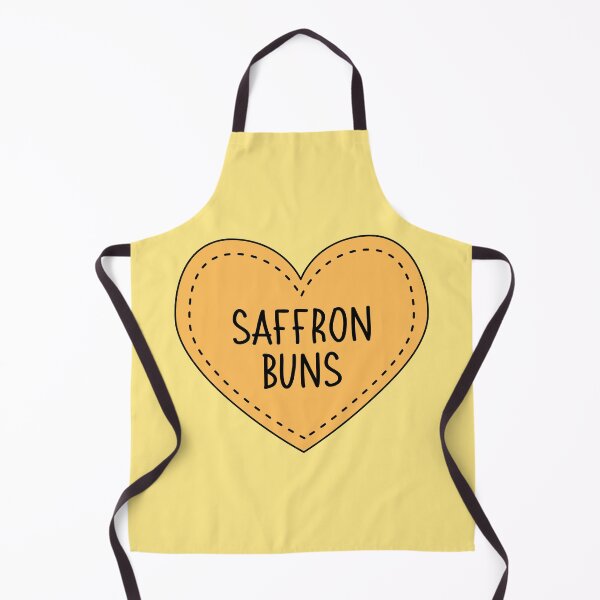 Item preview, Saffron Buns Cute Orange Heart Stitches Cornish Food designed and sold by cashewdays.
