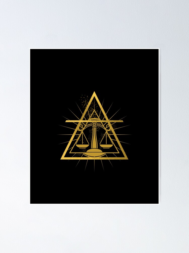 LIBRA ZODIAC AIR ELEMENT SIGN Poster