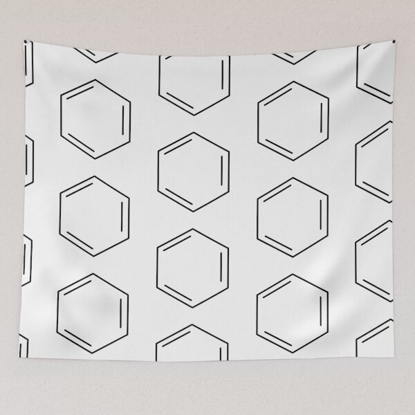 Item preview, Benzene Hydrocarbon Ring In Black designed and sold by SofiaSava01.