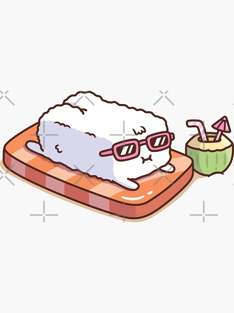 Kawaii Sushi Sticker Pack Sticker for Sale by ProjectX23