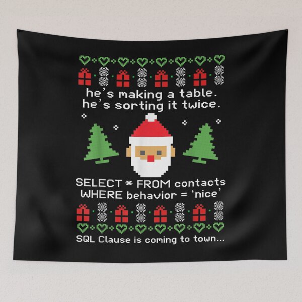 Item preview, Sql Clause Is Coming to Town Funny Christmas  designed and sold by ShopKelliMcKen.