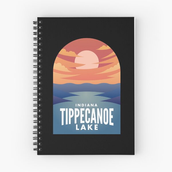 Item preview, Tippecanoe Lake IN Retro Sunset designed and sold by HalpinDesign.