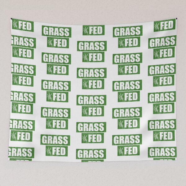 Item preview, Grass Fed (distressed design) designed and sold by siggyspatsky.