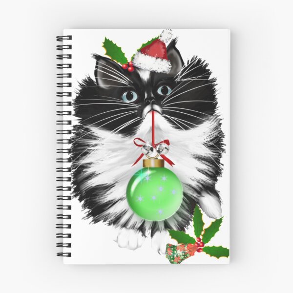 Item preview, Christmas Tuxedo Kitten designed and sold by SagesZ.