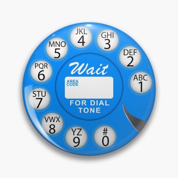 Item preview, Funny Cute Blue Vintage Retro Analog Rotary Dial designed and sold by christianadams.