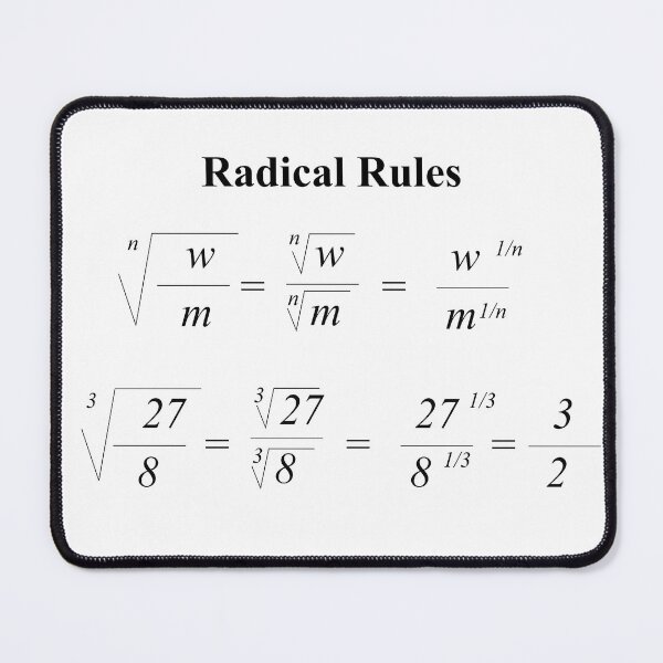Item preview, Radical Rules:: The  AlgebraMatrix at Redbubble designed and sold by Mark Stansberry.