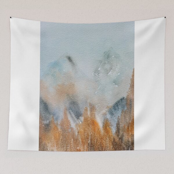Item preview, Forest And Mountains Painting designed and sold by Artsy Sign.