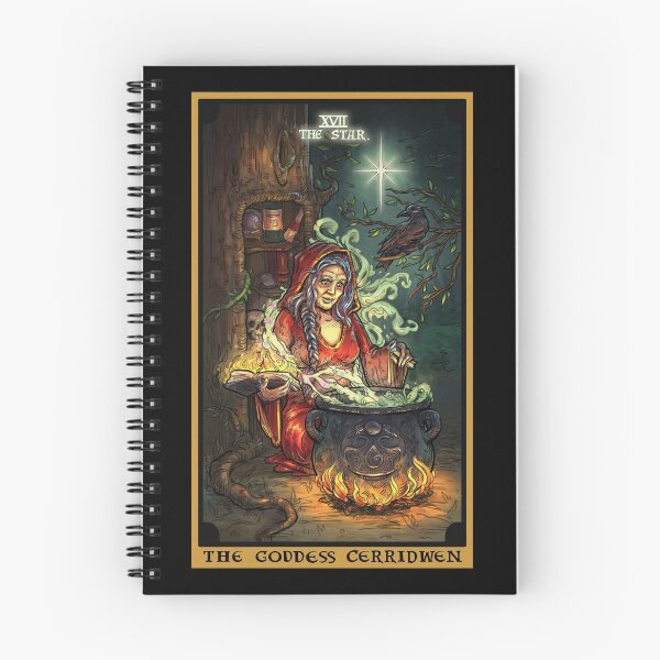 Item preview, The Goddess Cerridwen The Star Tarot Card designed and sold by TheGhoulishGarb.