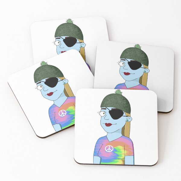 Item preview, CryptoMom #551 Green hat mother One-eyed  Funny cool  Rainbow clothes designed and sold by PetTotem.