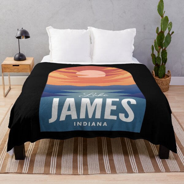 Artikelvorschau, Lake James IN Retro Sunset entworfen und verkauft von HalpinDesign.