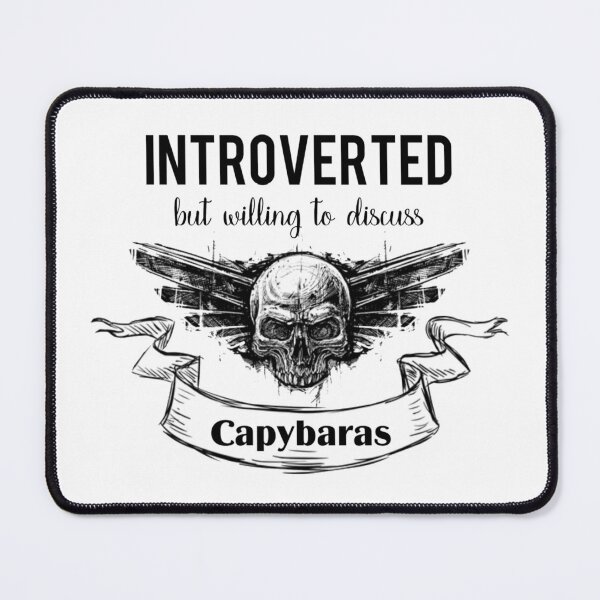 Item preview, Introverted but willing to discuss capybaras t-shirt Unisex. designed and sold by Sloyar.