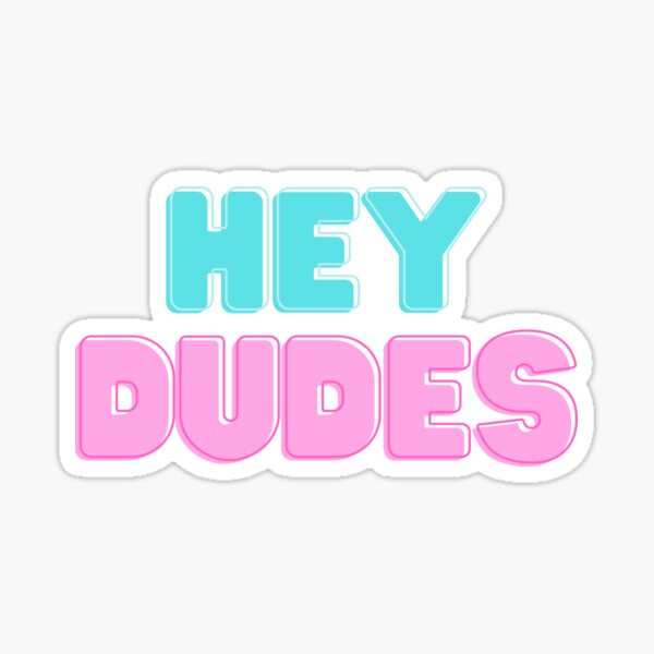 Mono Quick Hey Dude pink - Iron On Patches Adhesive Emblem Stickers  Appliques, Size: 6,1 x 6,5 cm