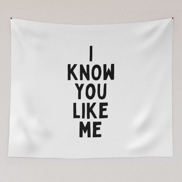 Item preview, I Know You Like Me Flirting Valentines Romantic Dating Desired Love Passion Care Relationship Goals Typographic Slogans for Man’s & Woman’s  designed and sold by Wanneer T-shirts Praten.