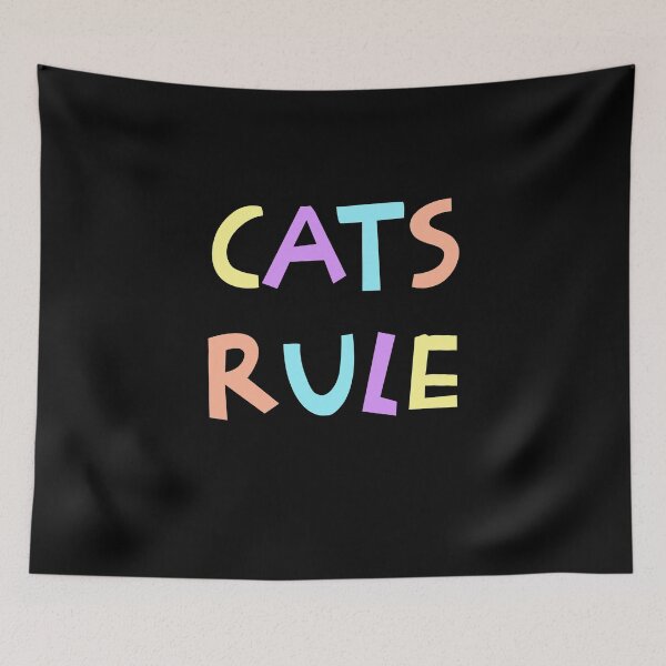Item preview, Cats rule colourful design designed and sold by Tanuja  Sharma.